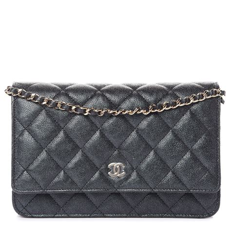 Chanel quilted wallet on chain